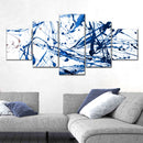 Abstract Navy Drip Wall Art Abstract Navy Drip Wall Art
