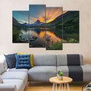 Swiftcurrent Sunset Lake Wall Art Swiftcurrent Sunset Lake Wall Art
