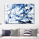 Abstract Navy Drip Wall Art Abstract Navy Drip Wall Art