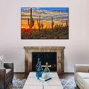Sunset Cactus Wall Art Sunset Cactus Wall Art