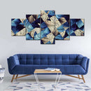 Blue Abstract Geometric Wall Art Blue Abstract Geometric Wall Art
