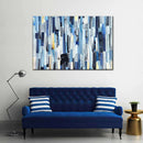 Striped Blue Abstract Wall Art Striped Blue Abstract Wall Art