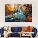Autumnal Forest Waterfall Wall Art Autumnal Forest Waterfall Wall Art