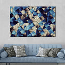 Blue Abstract Geometric Wall Art Blue Abstract Geometric Wall Art