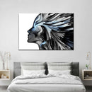 Abstract Silver Profile Colors Wall Art Abstract Silver Profile Colors Wall Art