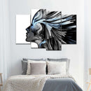 Abstract Silver Profile Colors Wall Art Abstract Silver Profile Colors Wall Art