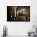 Affectionate Elephants Wall Art Affectionate Elephants Wall Art