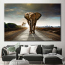 Walking Lone Elephant Wall Art Walking Lone Elephant Wall Art