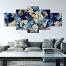 Blue Abstract Geometric Wall Art Blue Abstract Geometric Wall Art