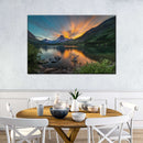 Swiftcurrent Sunset Lake Wall Art Swiftcurrent Sunset Lake Wall Art