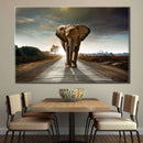 Walking Lone Elephant Wall Art Walking Lone Elephant Wall Art