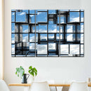 Abstract Square Mirrors Wall Art Abstract Square Mirrors Wall Art