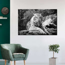Textured White Tiger Wall Art Textured White Tiger Wall Art