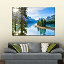 Sunny Maligne Lake Wall Art Sunny Maligne Lake Wall Art