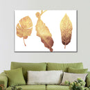Triple Golden Leaves Wall Art Triple Golden Leaves Wall Art