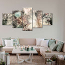 Abstract Floral Elements Wall Art Abstract Floral Elements Wall Art