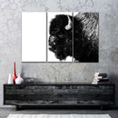 Black Bison Wall Art Black Bison Wall Art
