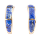 Mila Blue Lapis Hoop Golden Earrings Mila Blue Lapis Hoop Golden Earrings