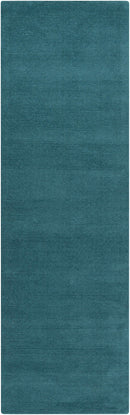 Brockton Solid Teal Wool  Rug Brockton Solid Teal Wool  Rug