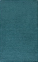 Brockton Solid Teal Wool  Rug Brockton Solid Teal Wool  Rug