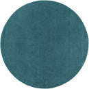 Brockton Solid Teal Wool  Rug Brockton Solid Teal Wool  Rug
