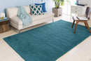 Brockton Solid Teal Wool  Rug Brockton Solid Teal Wool  Rug