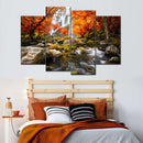 Stunning Autumn Waterfall Wall Art Stunning Autumn Waterfall Wall Art