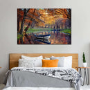 Autumn Lake Boat Wall Art Autumn Lake Boat Wall Art