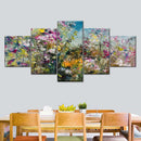 Abstract Wildflower Wall Art Abstract Wildflower Wall Art