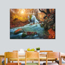 Autumnal Forest Waterfall Wall Art Autumnal Forest Waterfall Wall Art