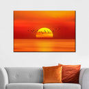 Calm Beach Sunrise Wall Art Calm Beach Sunrise Wall Art
