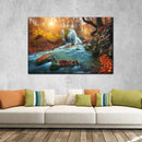 Autumnal Forest Waterfall Wall Art Autumnal Forest Waterfall Wall Art