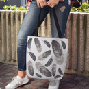 "Crow Feathers" Heavy-Duty Canvas Tote Bag "Crow Feathers" Heavy-Duty Canvas Tote Bag