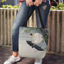 "Fairy Riding a Bat" Heavy-Duty Canvas Tote Bag "Fairy Riding a Bat" Heavy-Duty Canvas Tote Bag