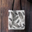 "Crow Feathers" Heavy-Duty Canvas Tote Bag "Crow Feathers" Heavy-Duty Canvas Tote Bag