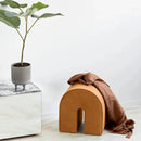 Modern Design Velvet Upholstery U Shape Pouf Modern Design Velvet Upholstery U Shape Pouf