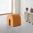 Modern Design Velvet Upholstery U Shape Pouf Modern Design Velvet Upholstery U Shape Pouf