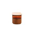 Modern Double Pouf Side Table Modern Double Pouf Side Table