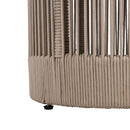 Modern Rustic Coffee Table & Side Table With Woven Rope Design (SAK56739) Modern Rustic Coffee Table & Side Table With Woven Rope Design (SAK56739)