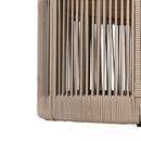 Modern Rustic Coffee Table & Side Table With Woven Rope Design (SAK56739) Modern Rustic Coffee Table & Side Table With Woven Rope Design (SAK56739)