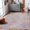 Morcott Peach Washable Area Rug Morcott Peach Washable Area Rug