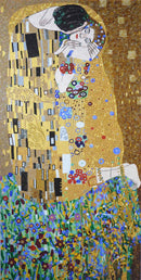 "The Kiss" by Gustav Klimt - Glass Mosaic Reproduction "The Kiss" by Gustav Klimt - Glass Mosaic Reproduction