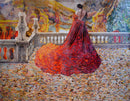 Vibrant Autumn: Colorful Mosaic Female Figure Vibrant Autumn: Colorful Mosaic Female Figure