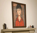 "Head of a Young Girl" - Amedeo Modigliani Mosaic Reproduction "Head of a Young Girl" - Amedeo Modigliani Mosaic Reproduction