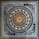 Ancient Roman Dolphins Geometric Mosaic Ancient Roman Dolphins Geometric Mosaic
