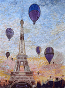 Eiffel Tower - Historical Milestone Mosaic Eiffel Tower - Historical Milestone Mosaic