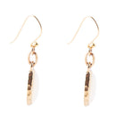 White Mother of Pearl Golden Drop Earrings White Mother of Pearl Golden Drop Earrings