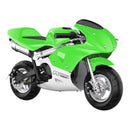 MotoTec Phantom 49CC Two-Stroke Gas Pocket Bike, Green (92461375) MotoTec Phantom 49CC Two-Stroke Gas Pocket Bike, Green (92461375)