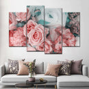 Blush Pink Floral Wall Art Blush Pink Floral Wall Art