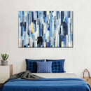 Striped Blue Abstract Wall Art Striped Blue Abstract Wall Art